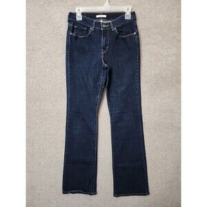 Levis Classic Bootcut Jeans Womens 27 4 Blue Dark Wash Stretch